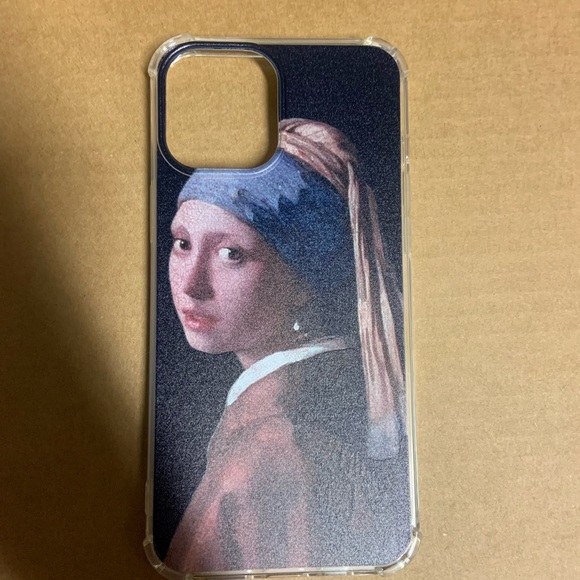 5for$10 iPhone 12 Pro Max Phone case - Pearl earrings by Jan V artistic painting - Picture 4 of 5